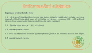 Informační okénko